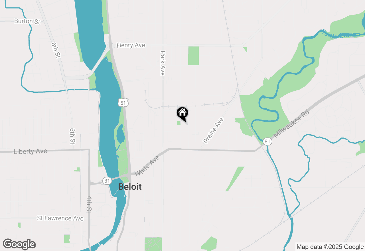 Map of 1323 Wisconsin Avenue, Beloit, WI 53511