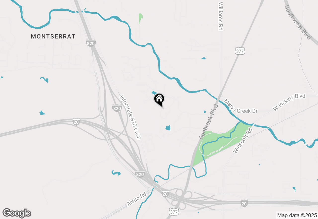 Map of 5200 W Verde Circle, Benbrook, TX 76126