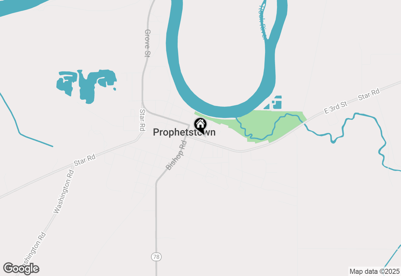Map of 208 E 3rd Street, Prophetstown, IL 61277