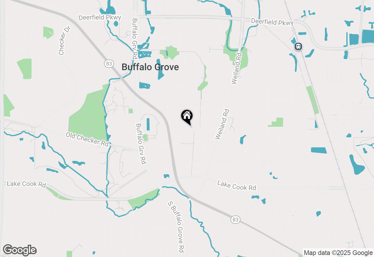 Map of 35 Buckingham Lane, Buffalo Grove, IL 60089