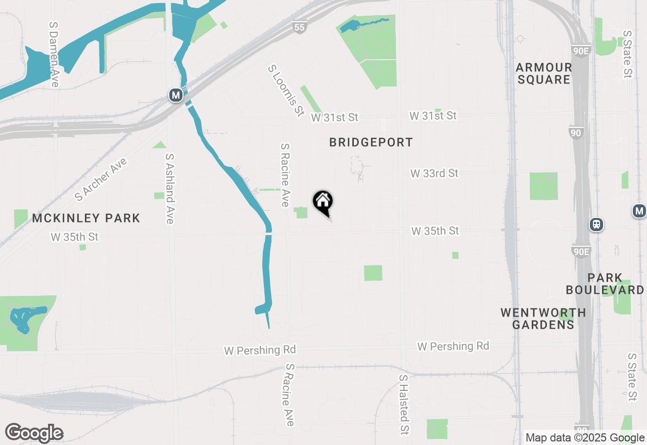 Map of 1045 W 34th Place, Chicago, IL 60608