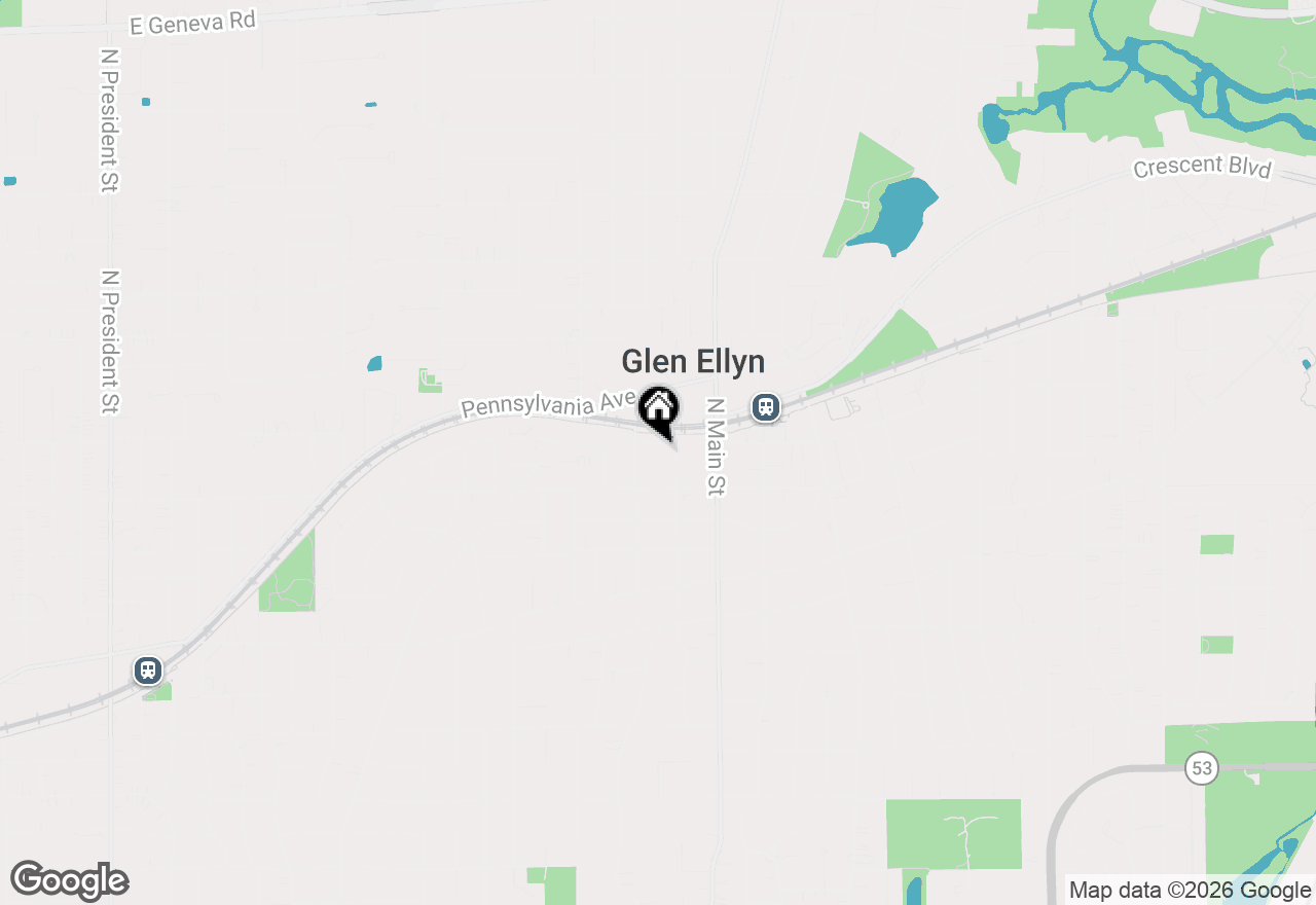 Map of 469 Duane Street, Glen Ellyn, IL 60137