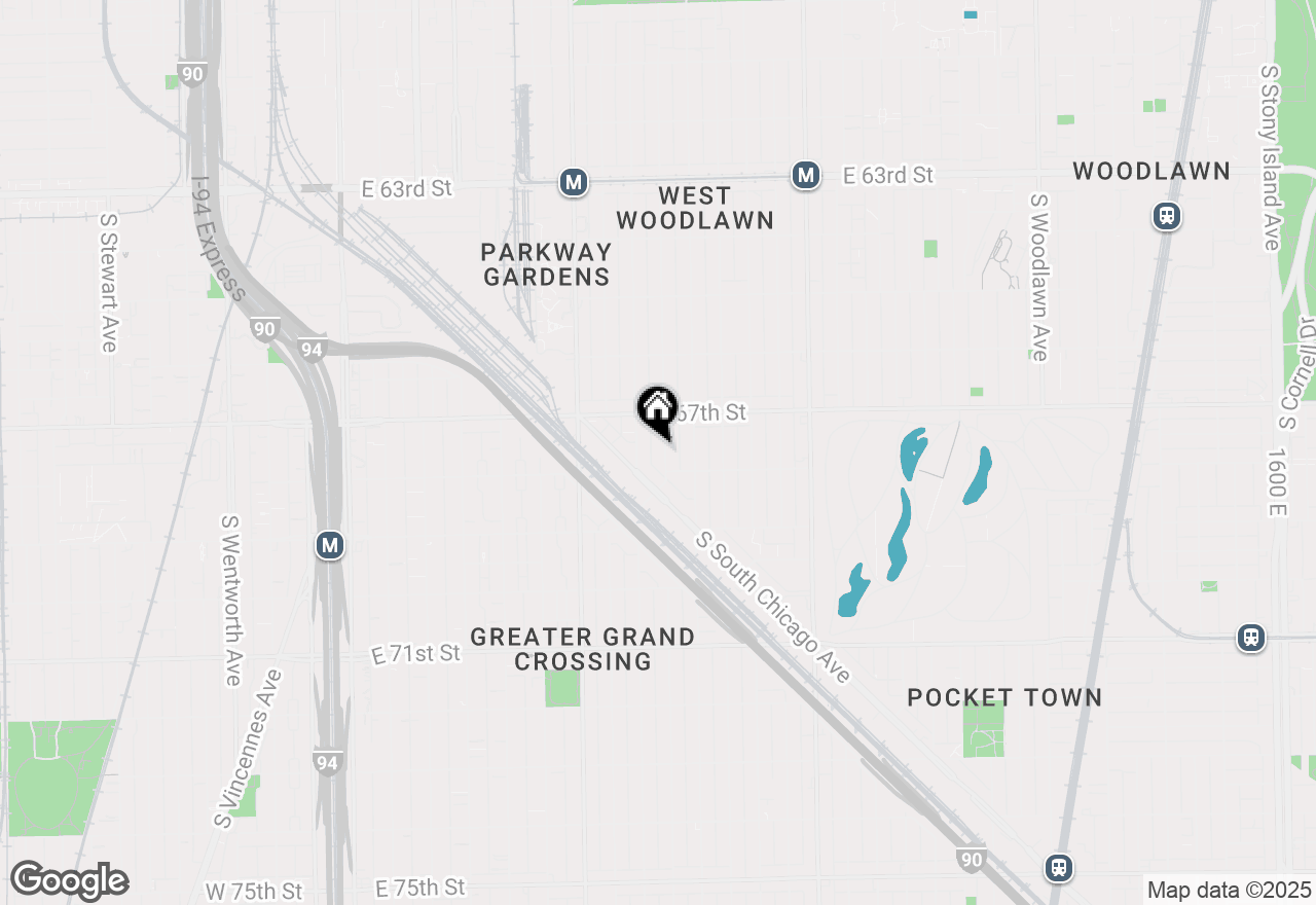 Map of 6740 S Rhodes Avenue, Chicago, IL 60637