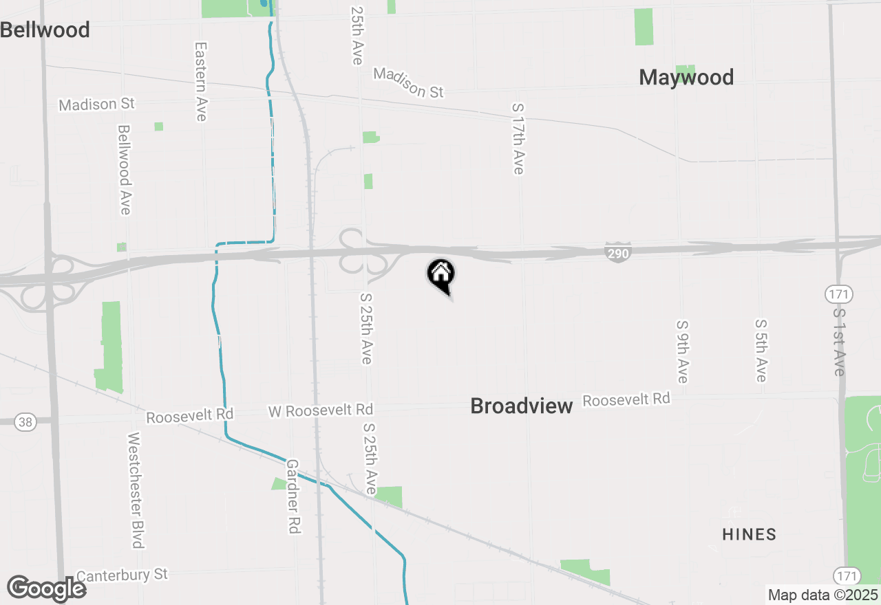 Map of 1914 S 21st Avenue, Maywood, IL 60153