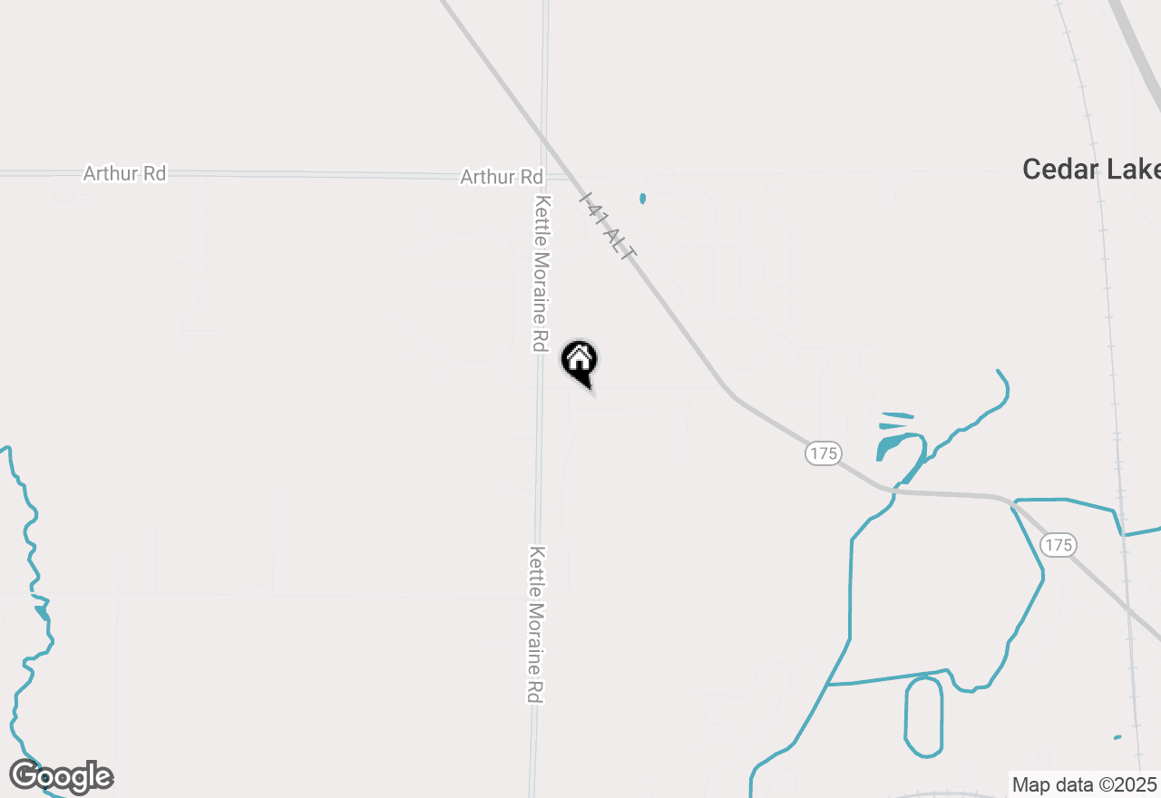 Map of 4294 Bonmaur Ter, Slinger, WI 53086