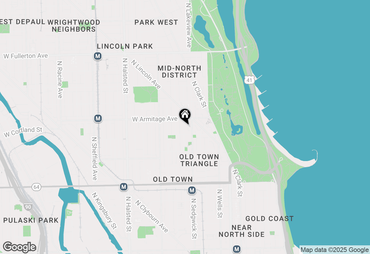 Map of 1927 N Hudson Avenue #CH, Chicago, IL 60614
