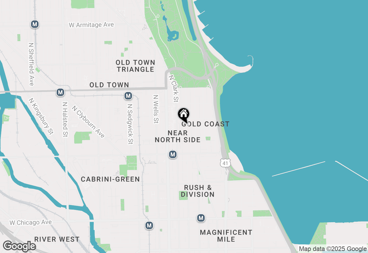 Map of 1340 N Dearborn Street #G13, Chicago, IL 60610