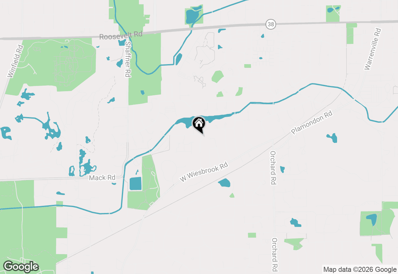 Map of 2062 Creekside Drive, Wheaton, IL 60189
