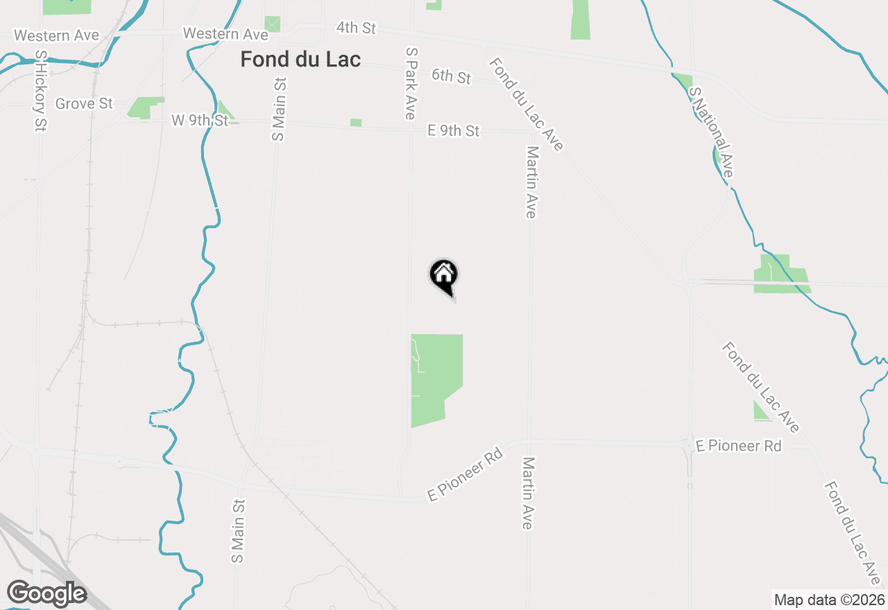 Map of 642 Vine St, Fond Du Lac, WI 54935