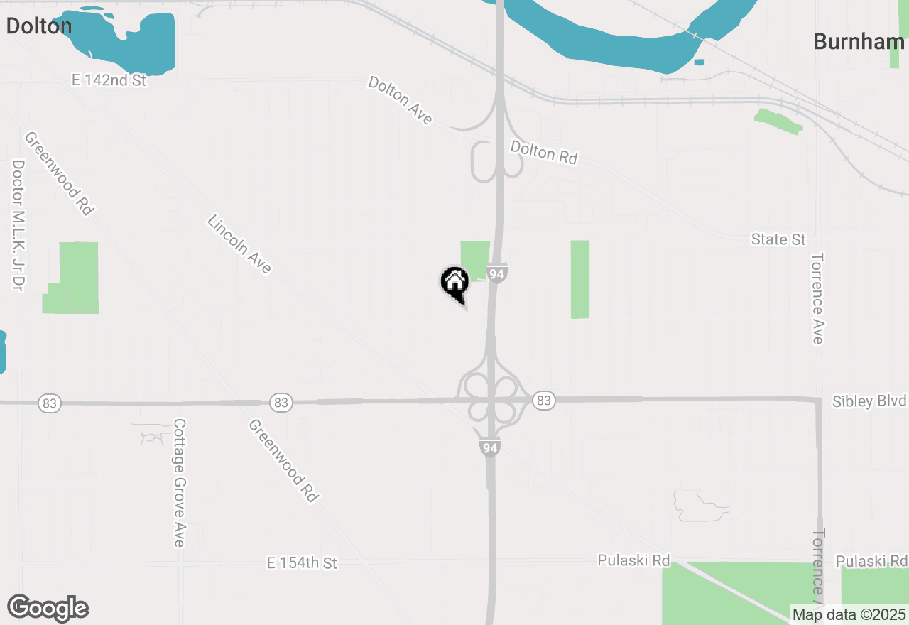 Map of 14738 Blackstone Avenue, Dolton, IL 60419