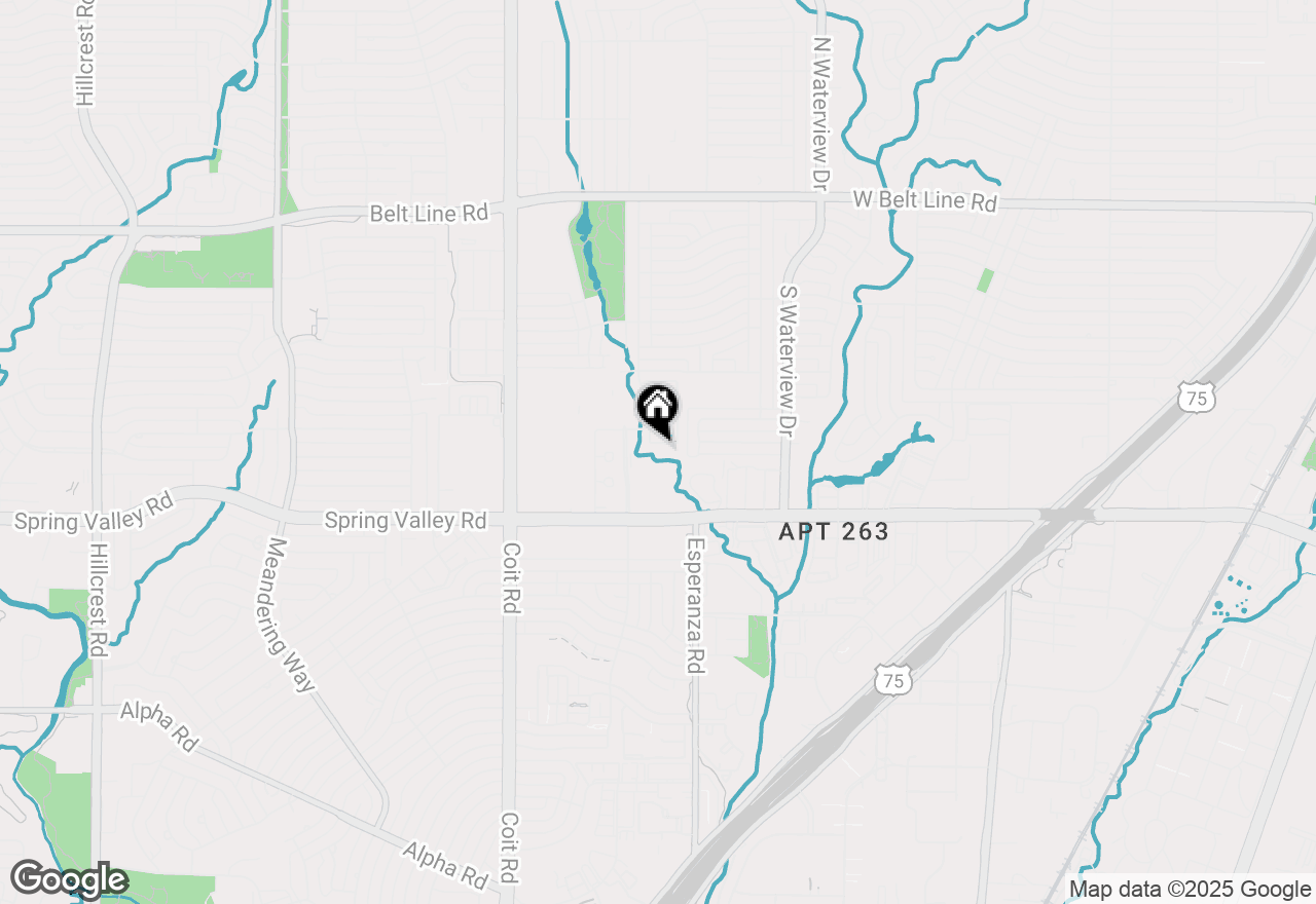 Map of 895 Dublin Drive #D, Richardson, TX 75080