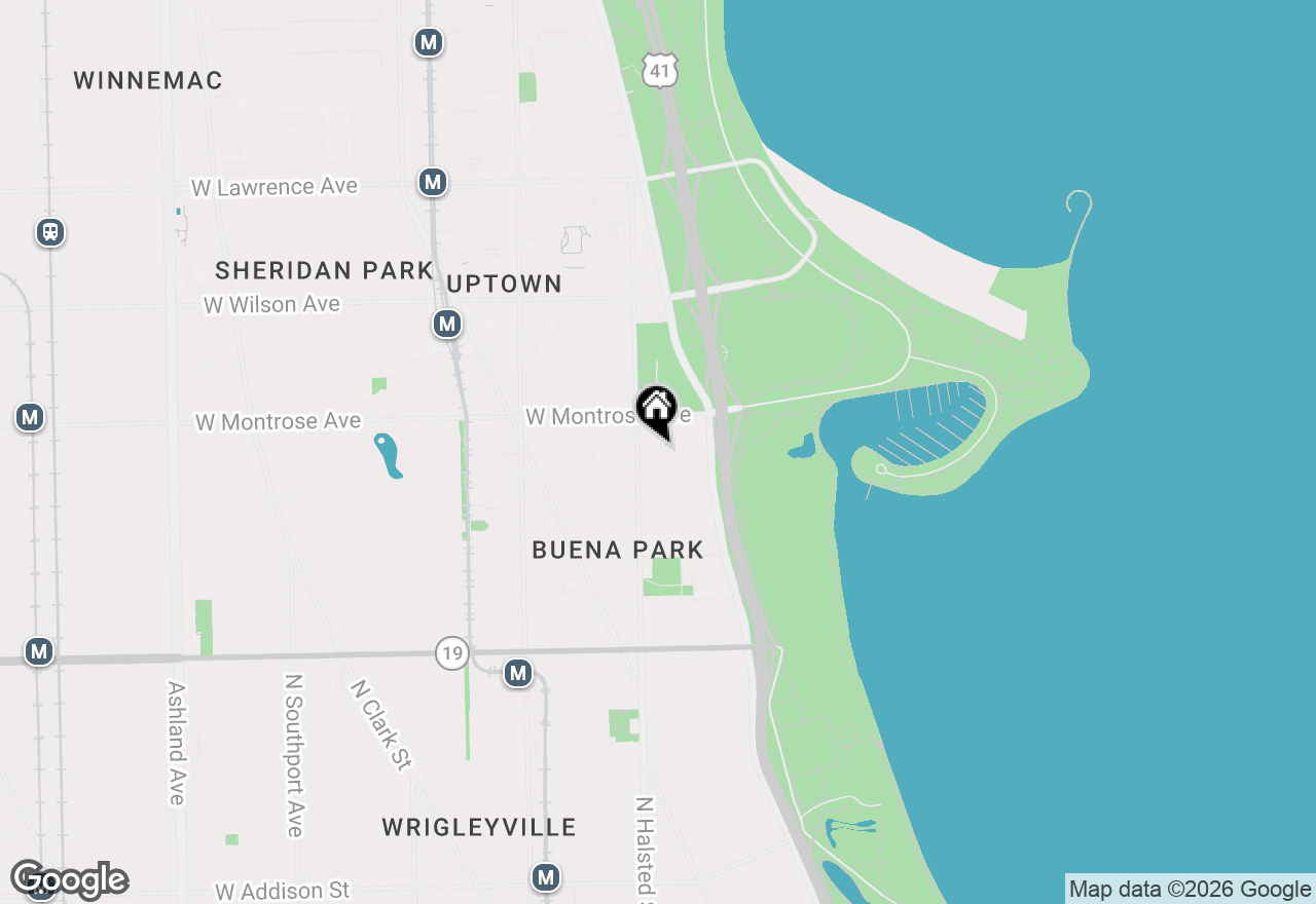 Map of 735 W Junior Terrace #601, Chicago, IL 60613