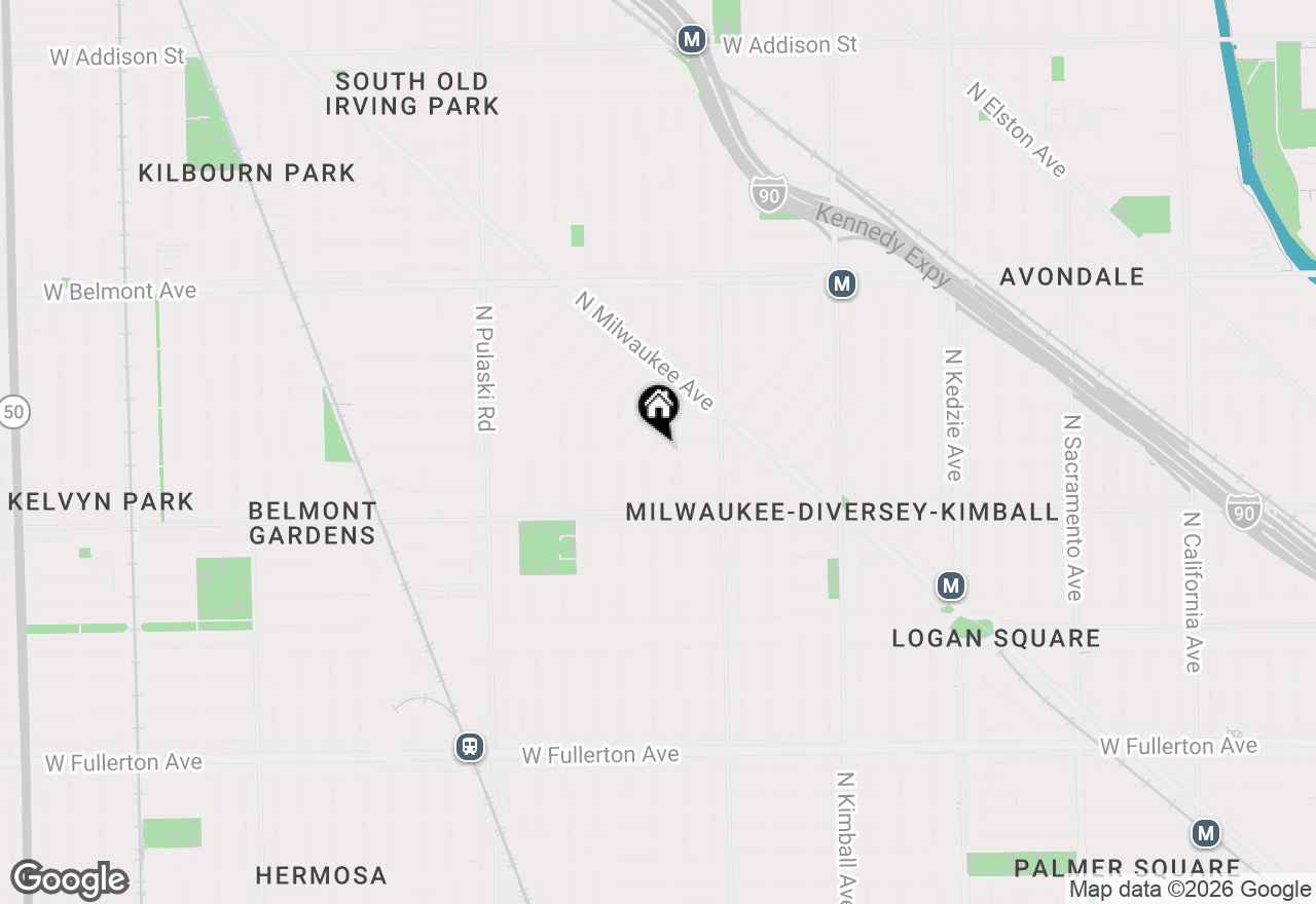 Map of 3702 W George Street, Chicago, IL 60618