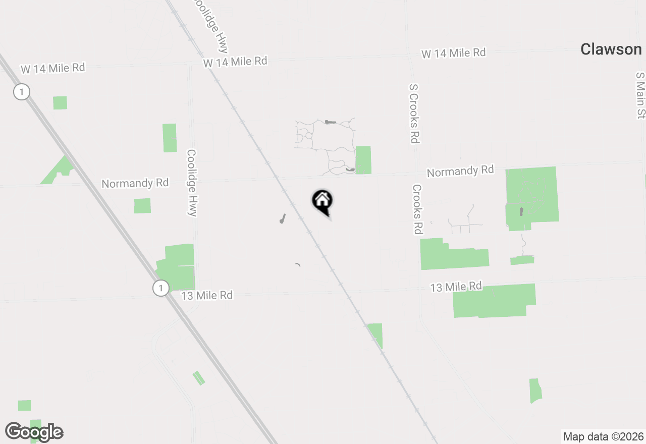 Map of 3816 Kent Road, Royal Oak, MI 48073