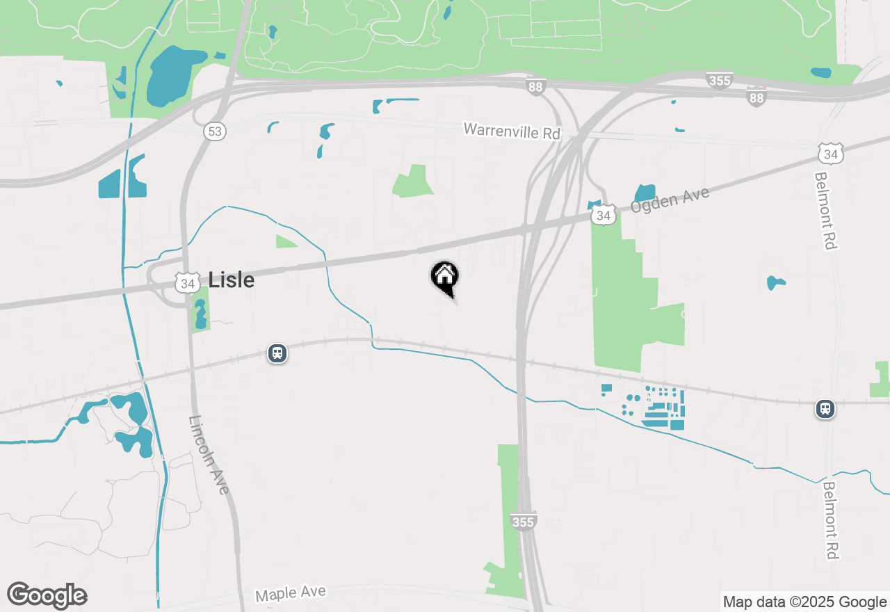 Map of 4705 Elm Street, Lisle, IL 60532