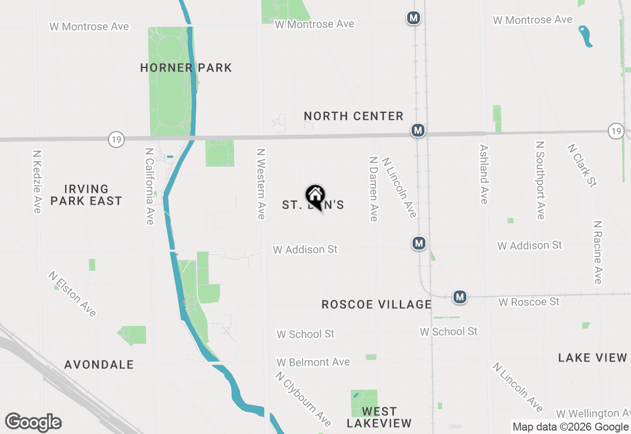 Map of 3706 N Leavitt Street #2, Chicago, IL 60618