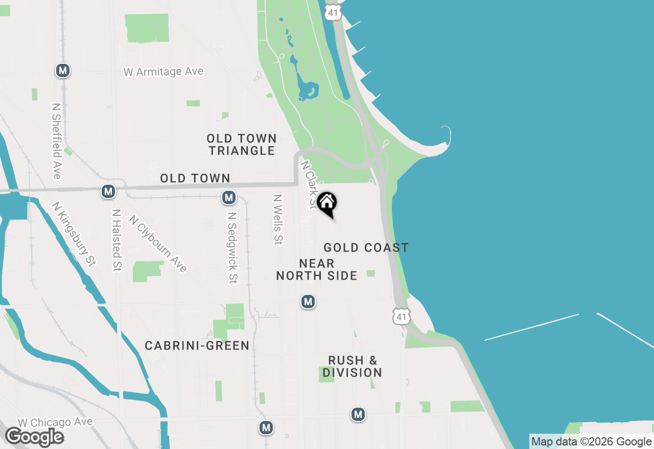 Map of 1430 N Dearborn Street #405, Chicago, IL 60610