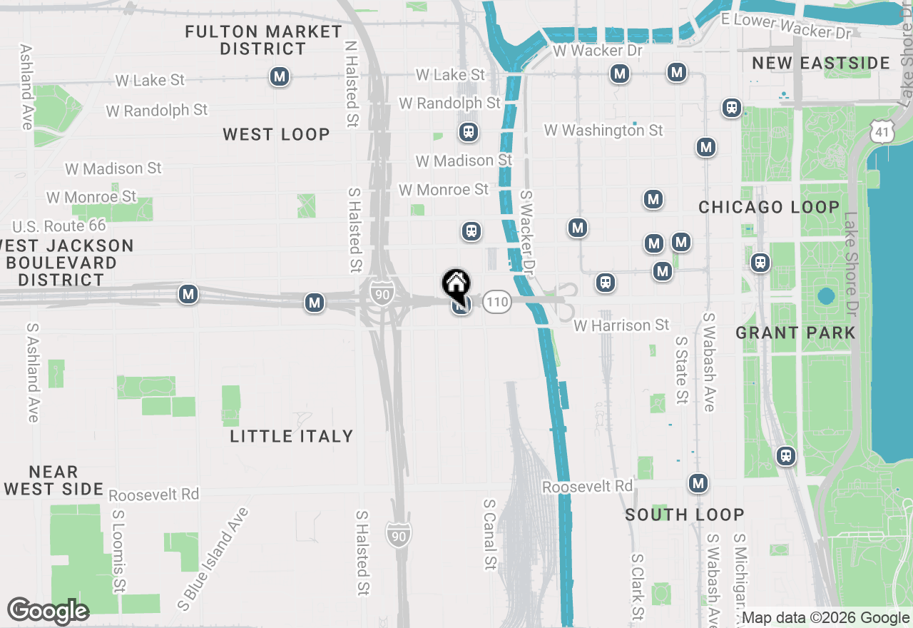 Map of 500 S Clinton Street #428, Chicago, IL 60607