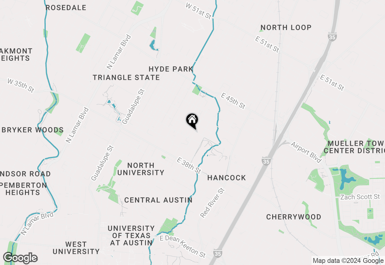 Map of 4008 Duval St, Austin, TX 78751