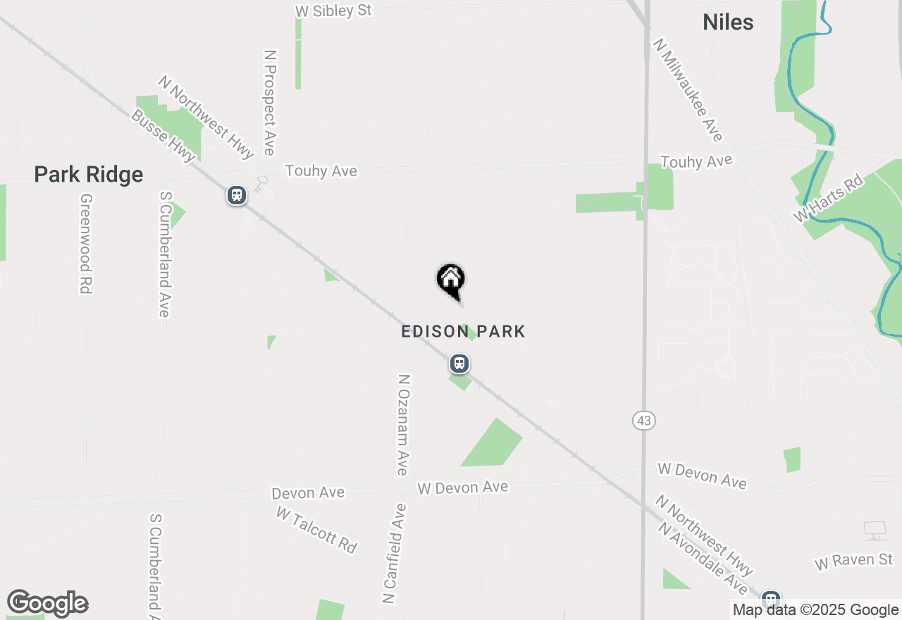 Map of 6857 N Overhill Avenue #2, Chicago, IL 60631