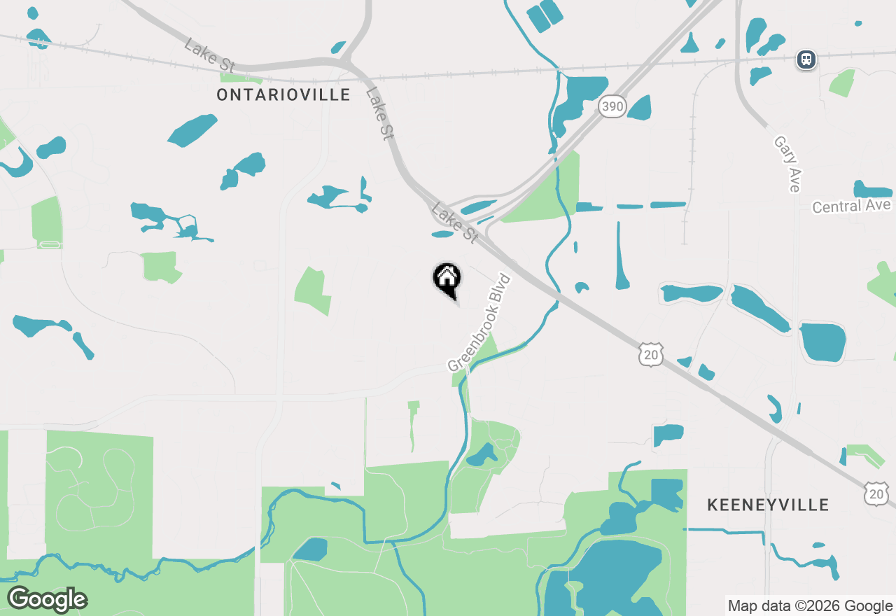 Map of 5813 E Beverly Circle, Hanover Park, IL 60133