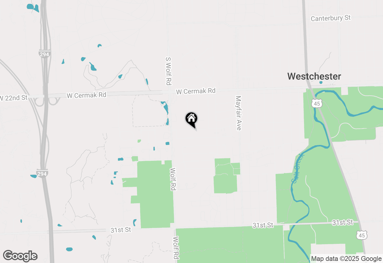 Map of 11045 Windsor Drive, Westchester, IL 60154