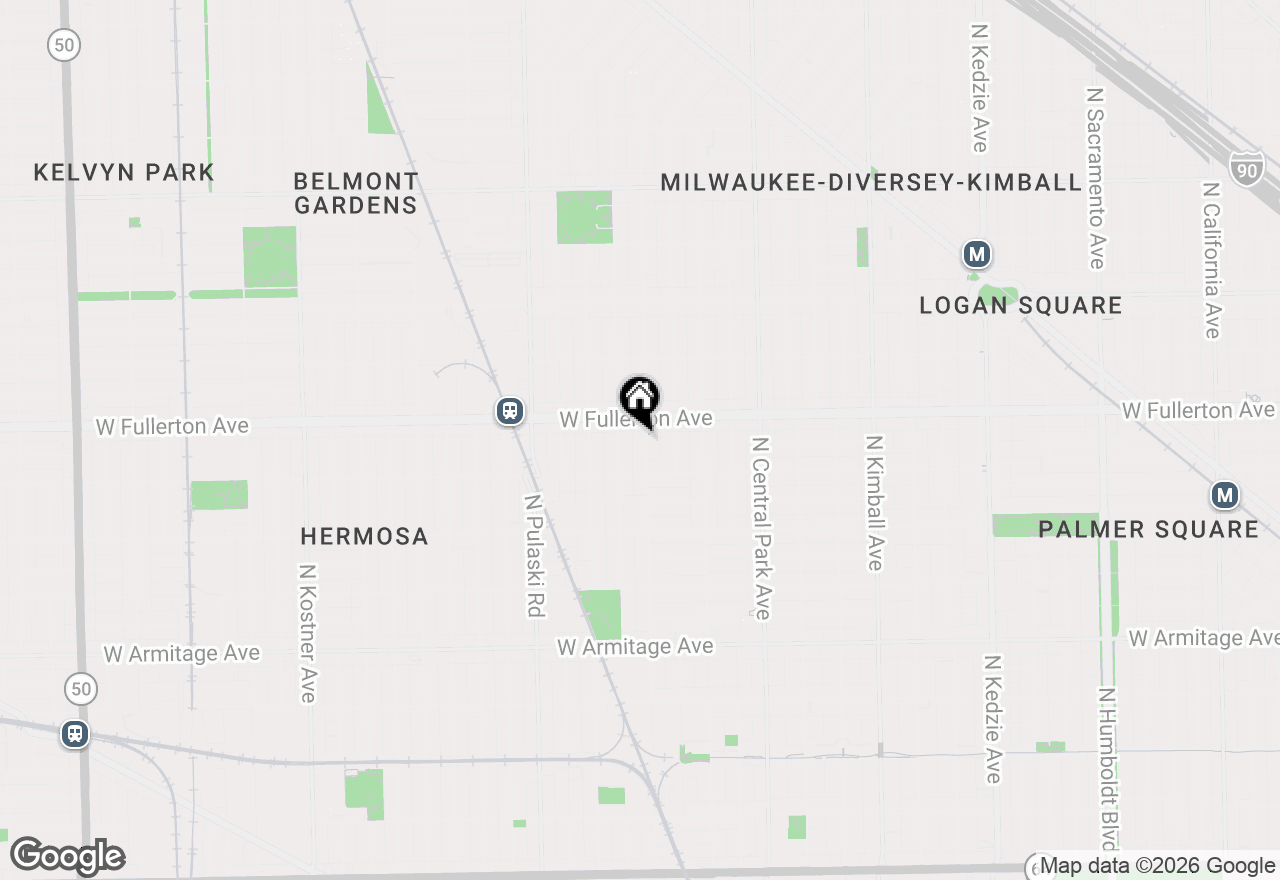 Map of 2334 N Hamlin Avenue #2, Chicago, IL 60647