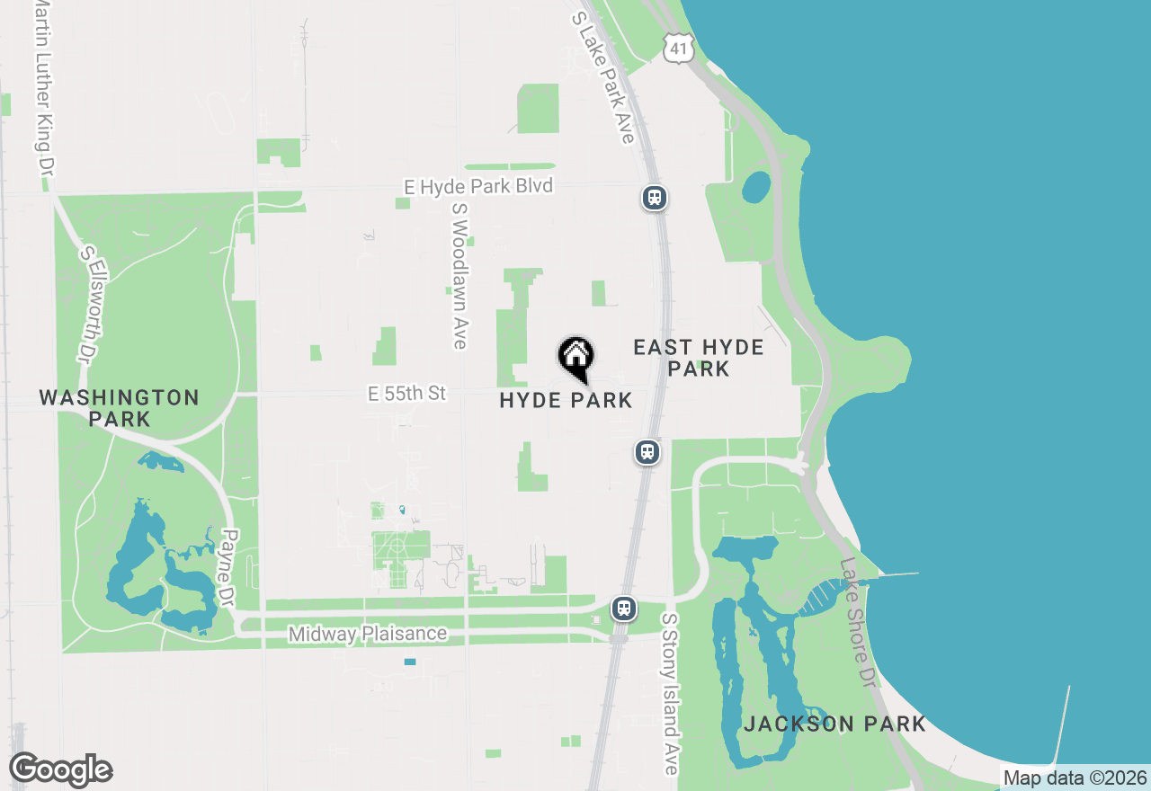 Map of 1450 E 55th Place #624S, Chicago, IL 60637