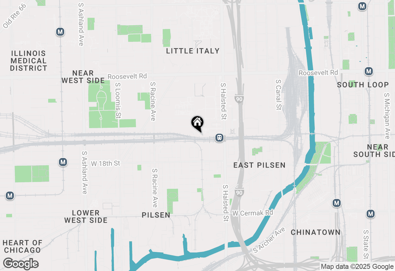 Map of 1524 S Sangamon Street #711, Chicago, IL 60608