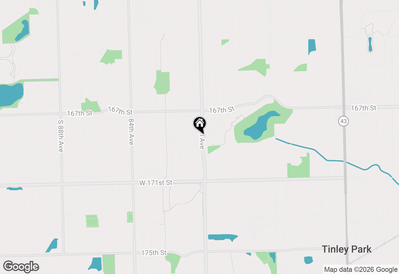 Map of 16819 81st Avenue #1S, Tinley Park, IL 60477