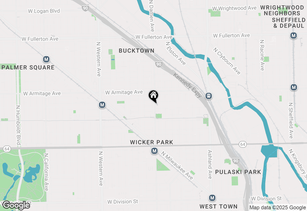 Map of 1870 N Damen Avenue #2, Chicago, IL 60647