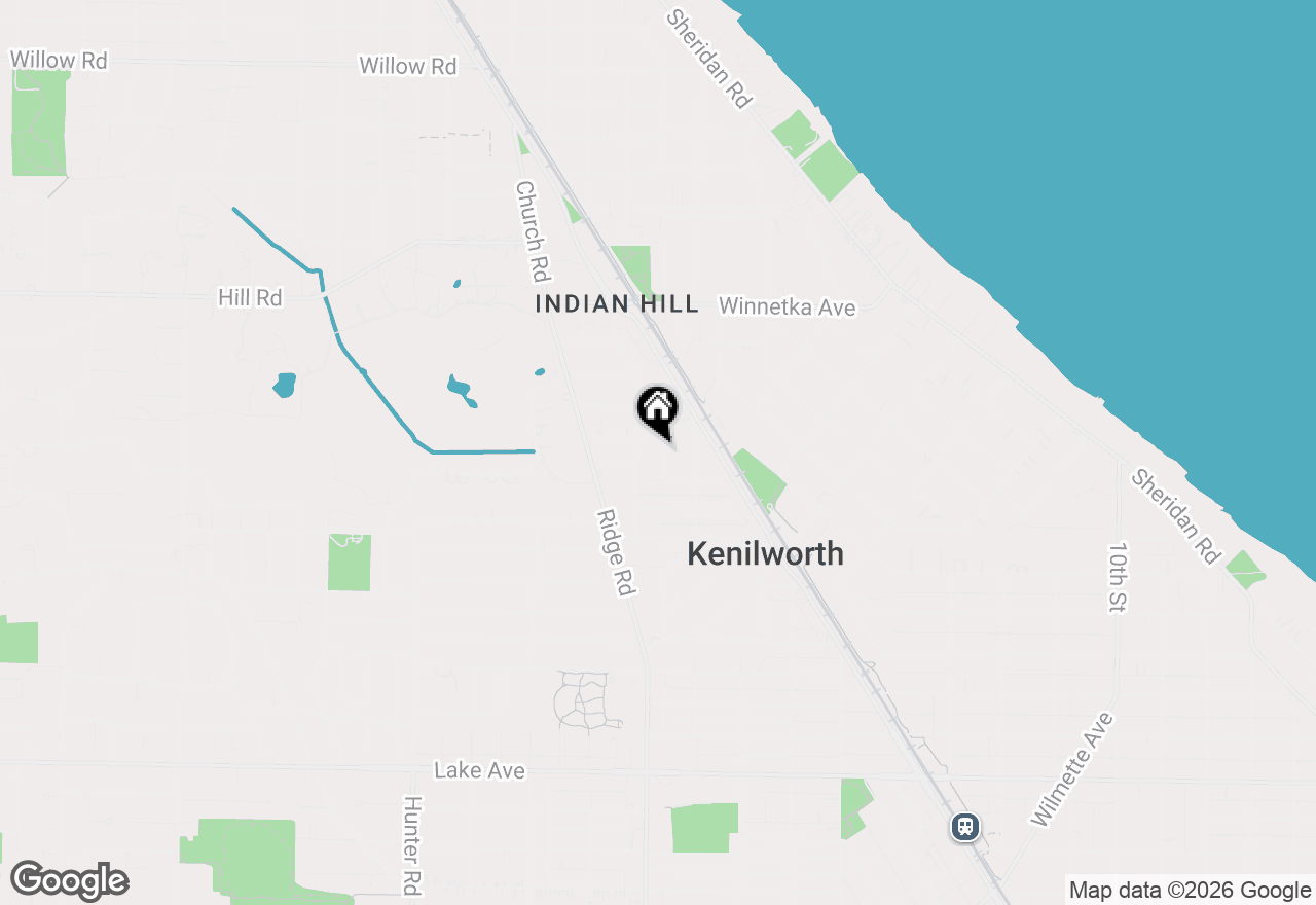 Map of 548 Exmoor Road, Kenilworth, IL 60043