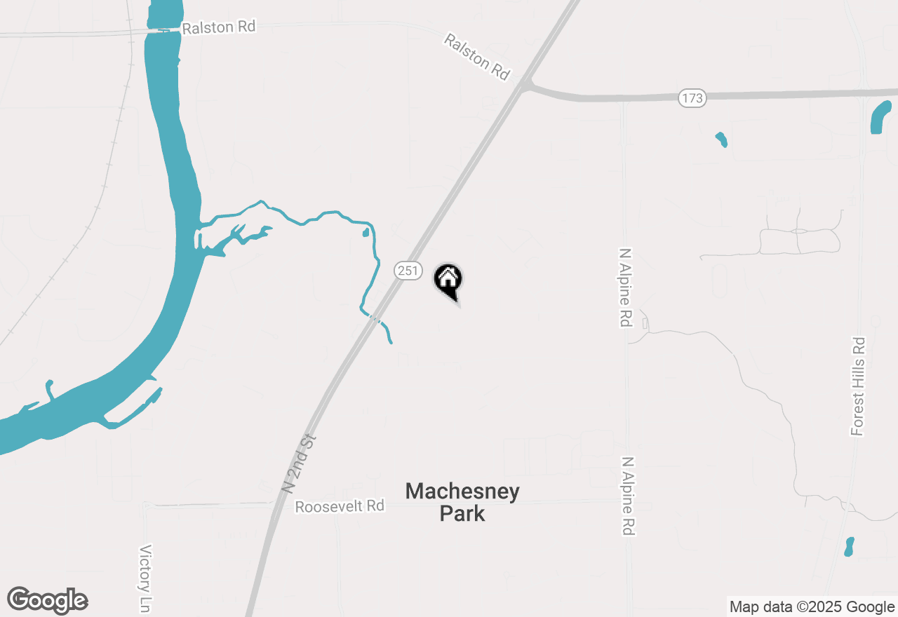 Map of 9235 Segunda Lane, Machesney Park, IL 61115