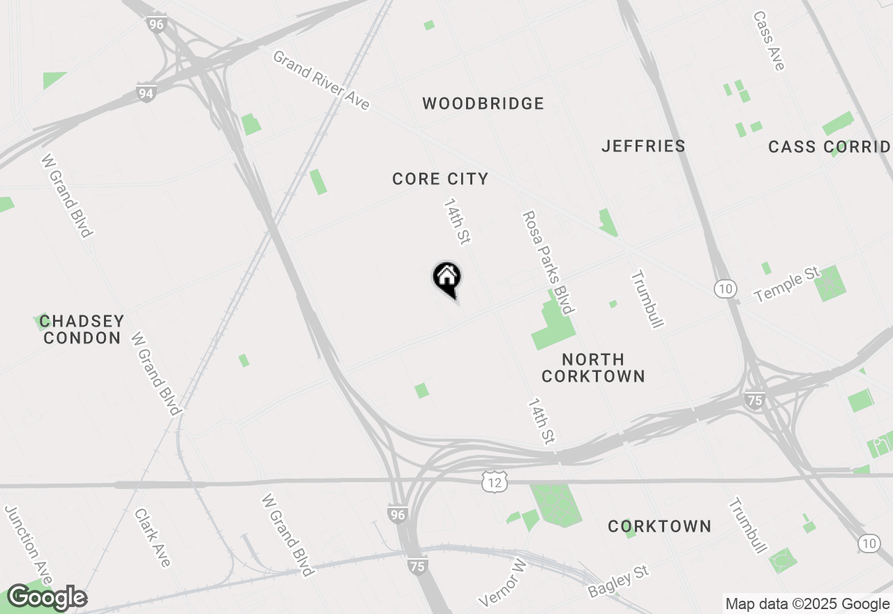 Map of 3569 16th Street, Detroit, MI 48208