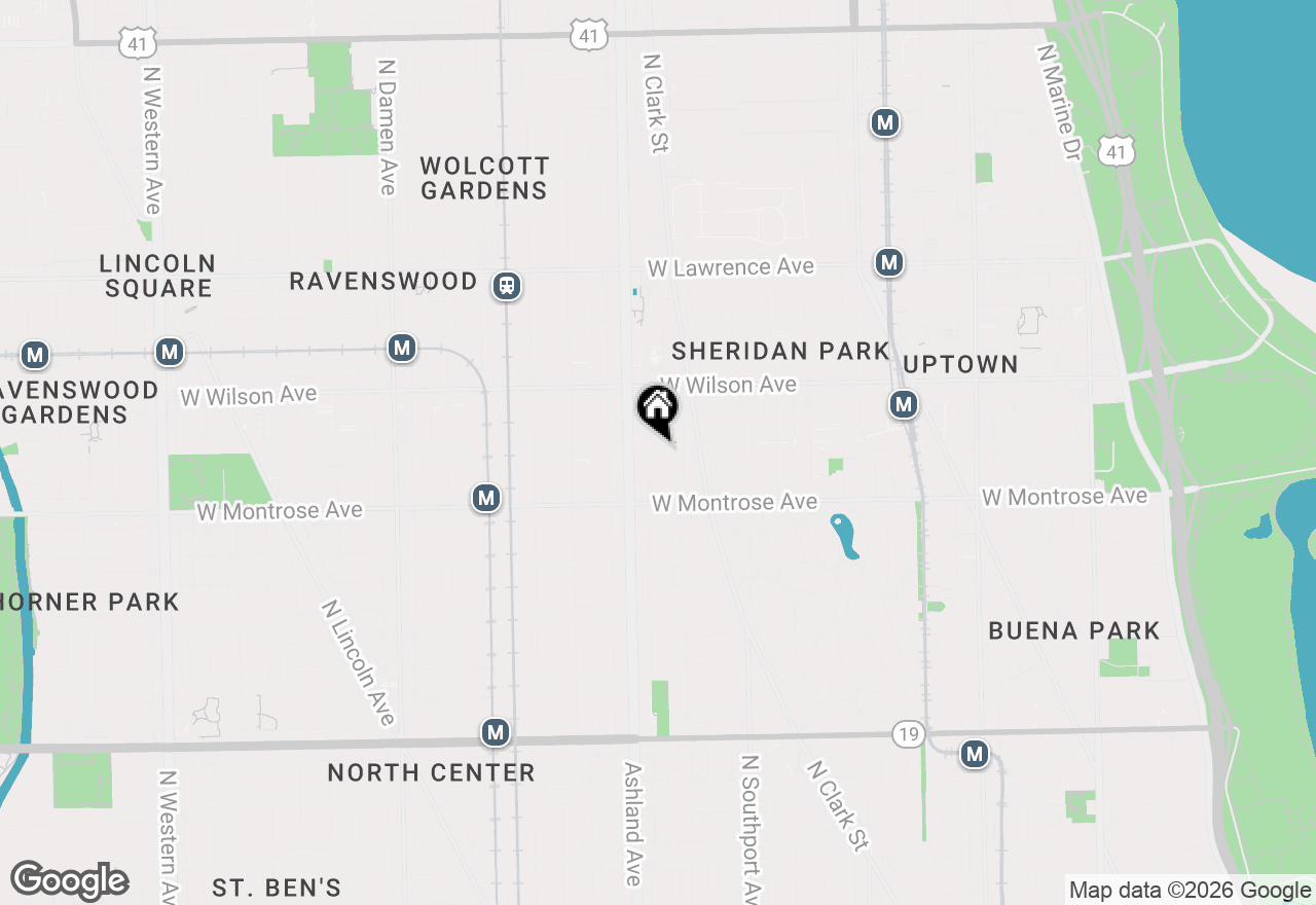 Map of 4458 N Greenview Avenue, Chicago, IL 60640