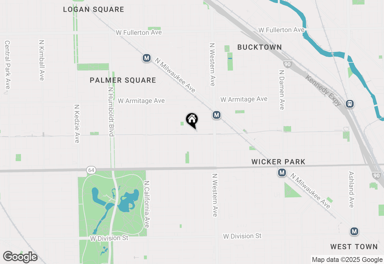 Map of 2516 W Bloomingdale Avenue #C, Chicago, IL 60647