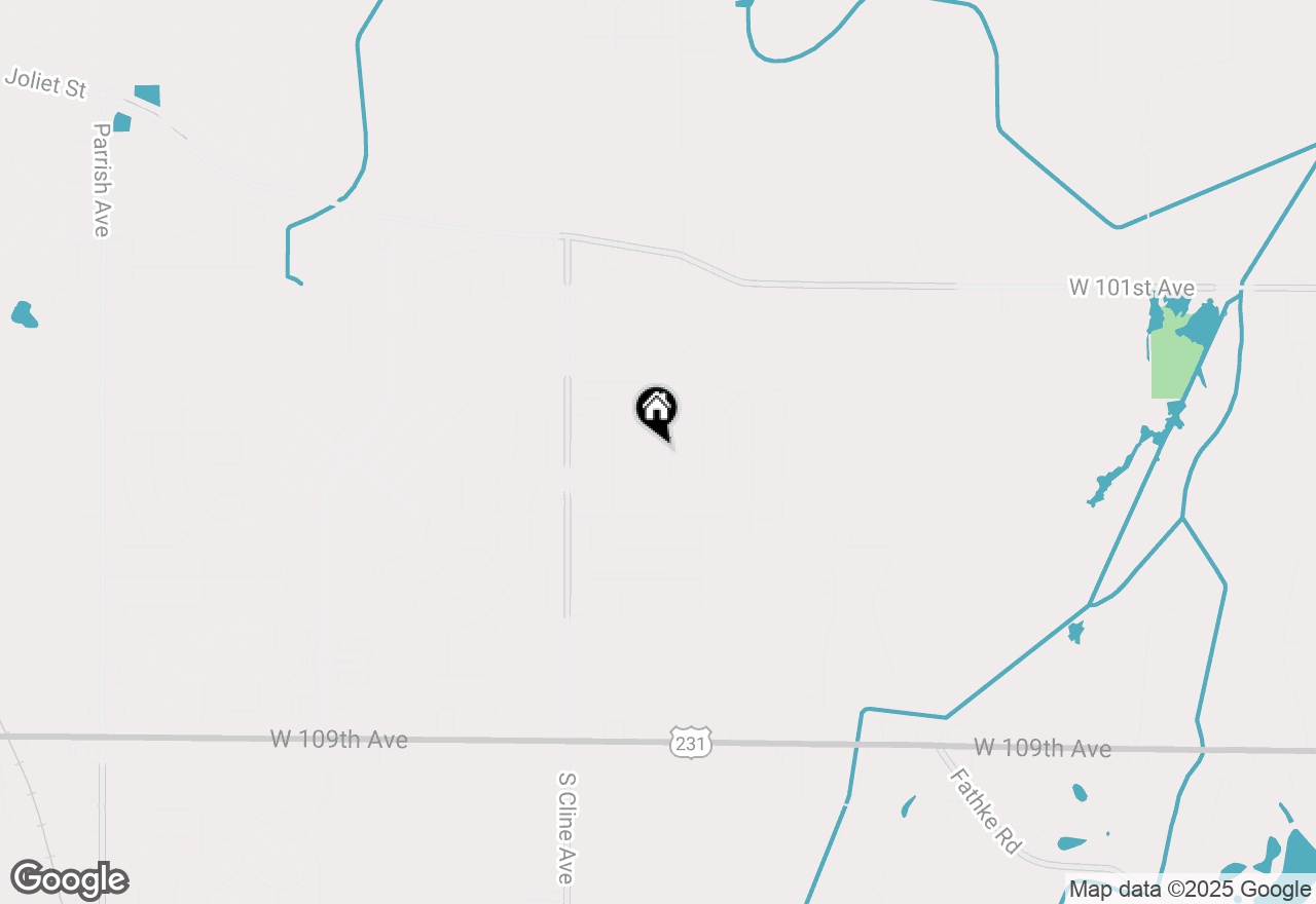 Map of 7608 W 105th Avenue, Crown Point, IN 46307