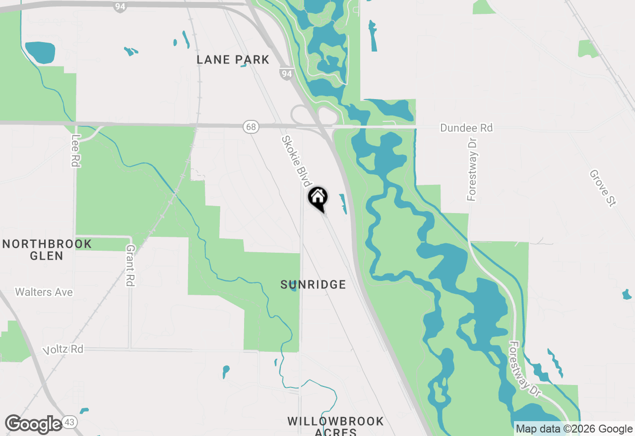 Map of 1000 Skokie Boulevard #434, Northbrook, IL 60062