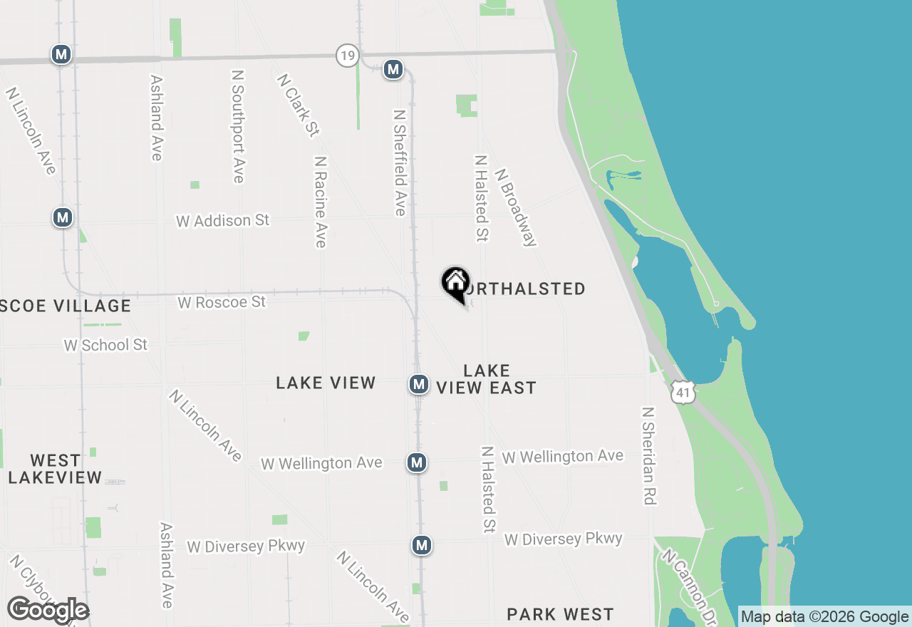 Map of 840 W Buckingham Place #4, Chicago, IL 60657