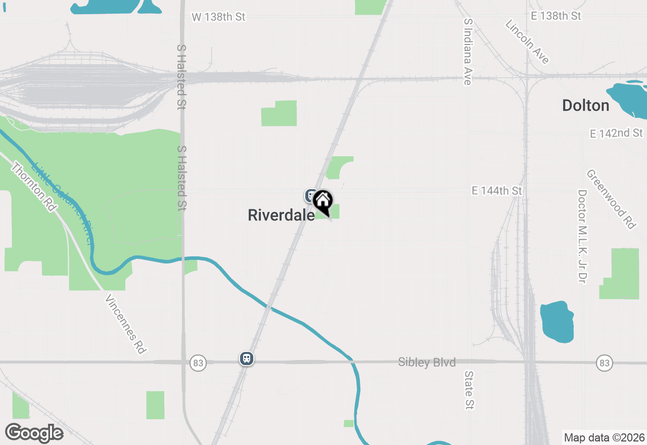 Map of 302 W 145th Street, Riverdale, IL 60827