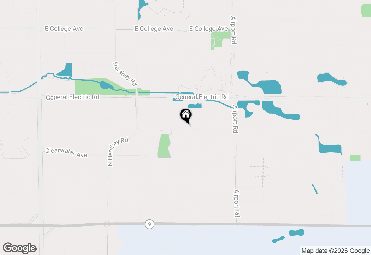 Map of 8 Rounds Road, Bloomington, IL 61704