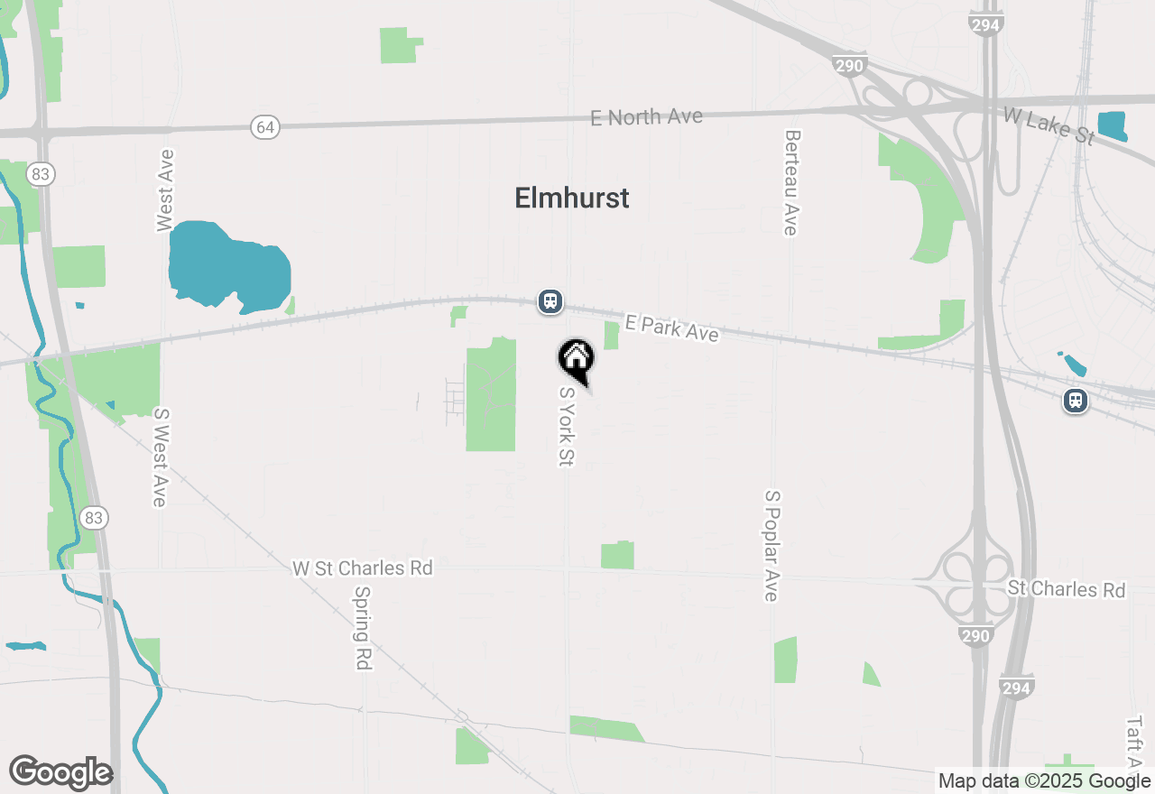 Map of 185 S York Street #COACH, Elmhurst, IL 60126