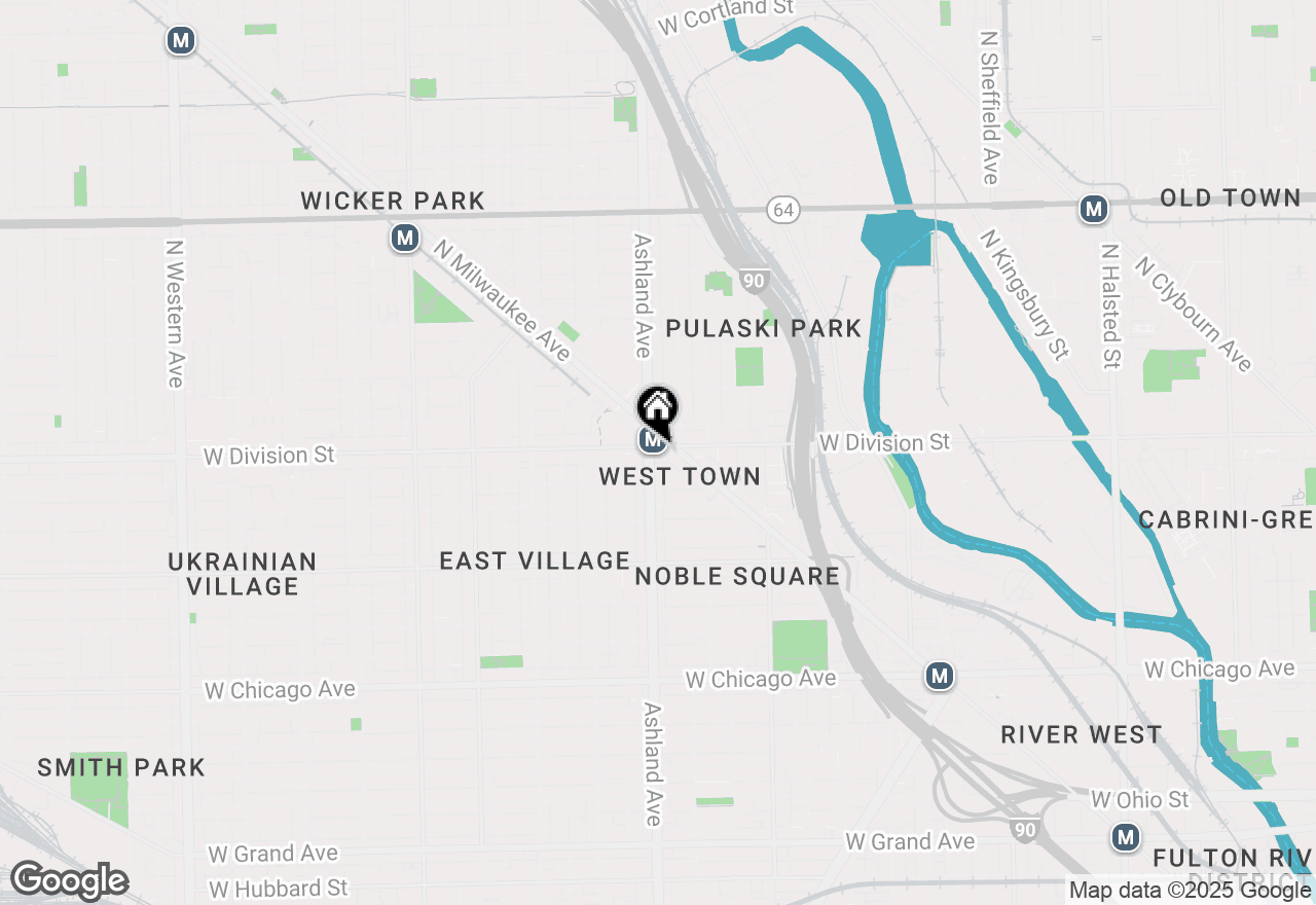 Map of 1551 W Division Street, Chicago, IL 60642