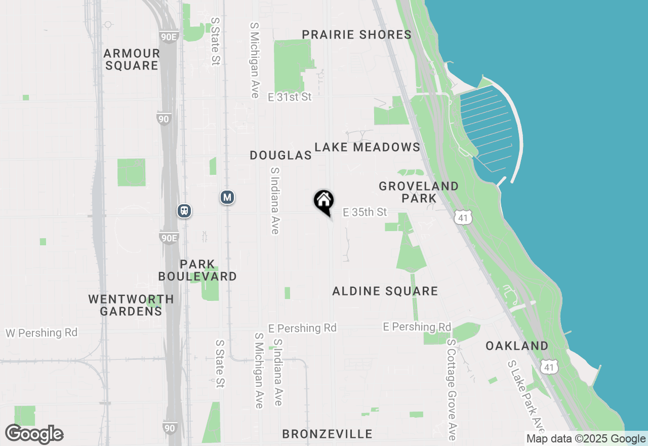 Map of 3522 S King Drive #3S, Chicago, IL 60653