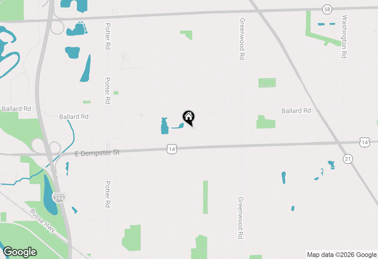 Map of 1860 Parkside Drive #AG, Park Ridge, IL 60068