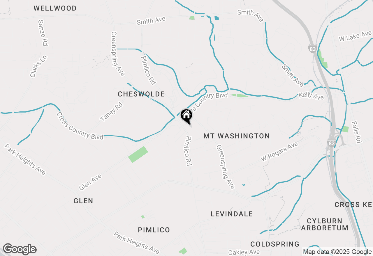 Map of 5807 Pimlico Road, Baltimore, MD 21209