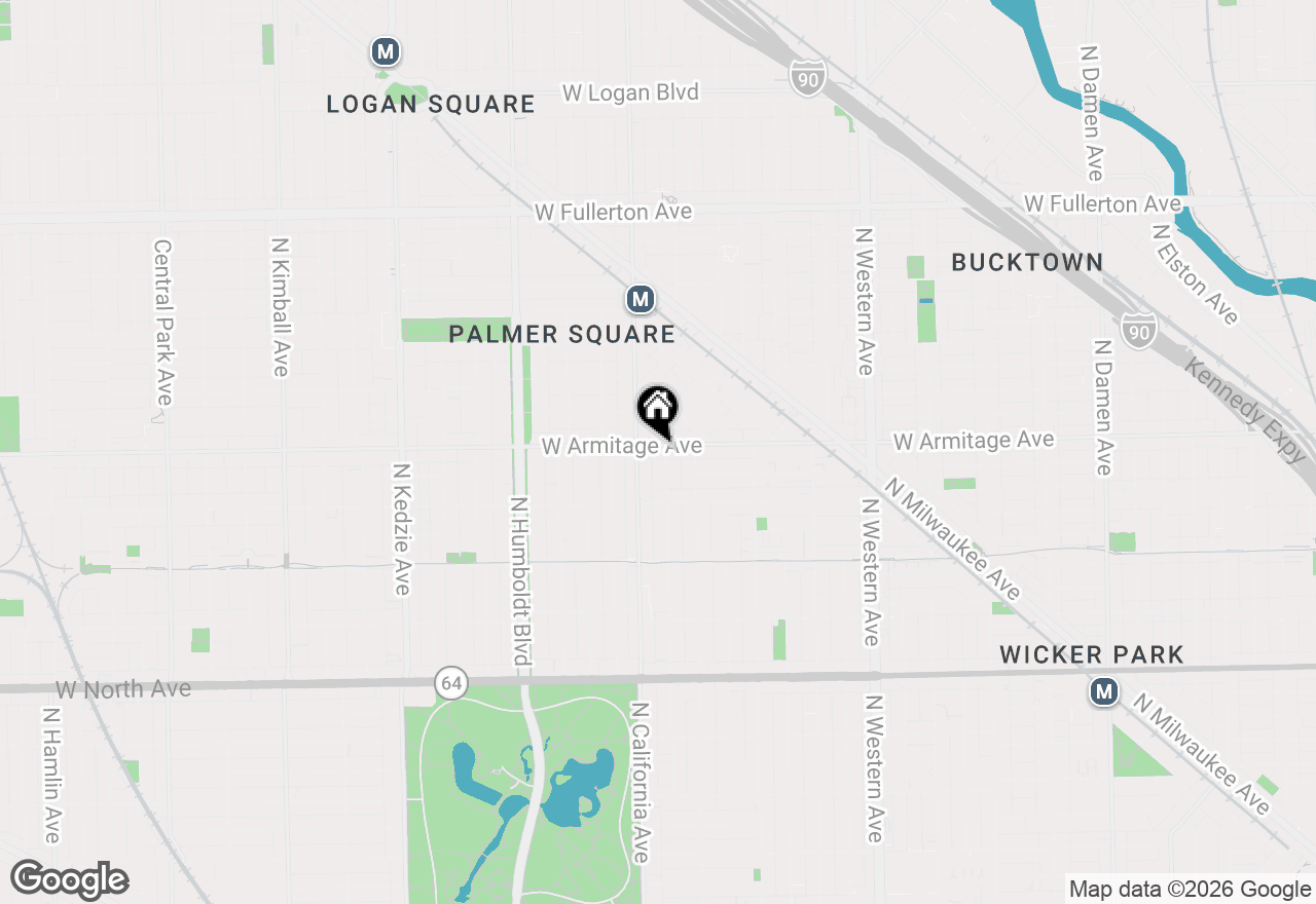 Map of 2735 W Armitage Street #305, Chicago, IL 60647