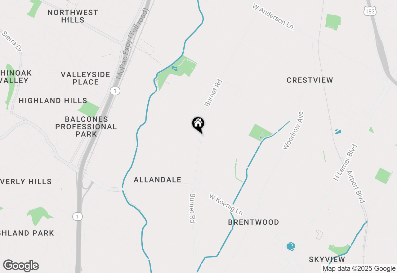 Map of 6444 Burnet Rd #407, Austin, TX 78757