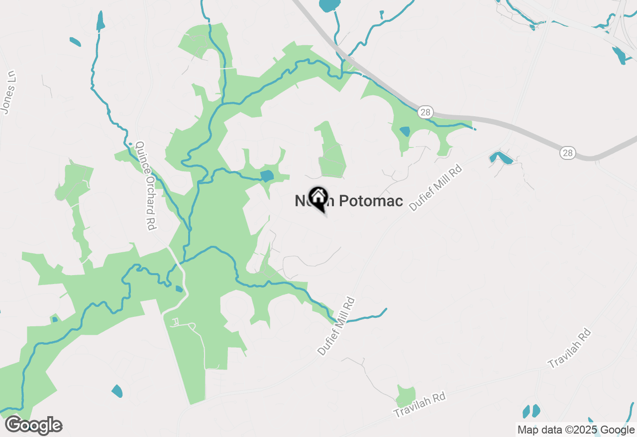 Map of 14962 Dufief Drive, North Potomac, MD 20878