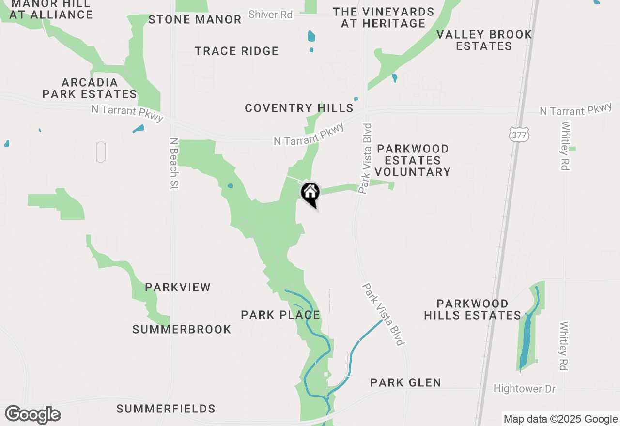 Map of 8109 Island Park Court, Fort Worth, TX 76137